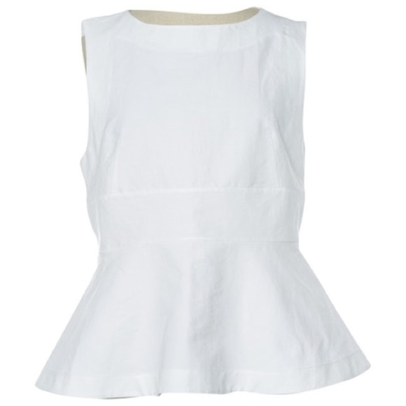 nwt MARNI white peplum top - Picture 1 of 8
